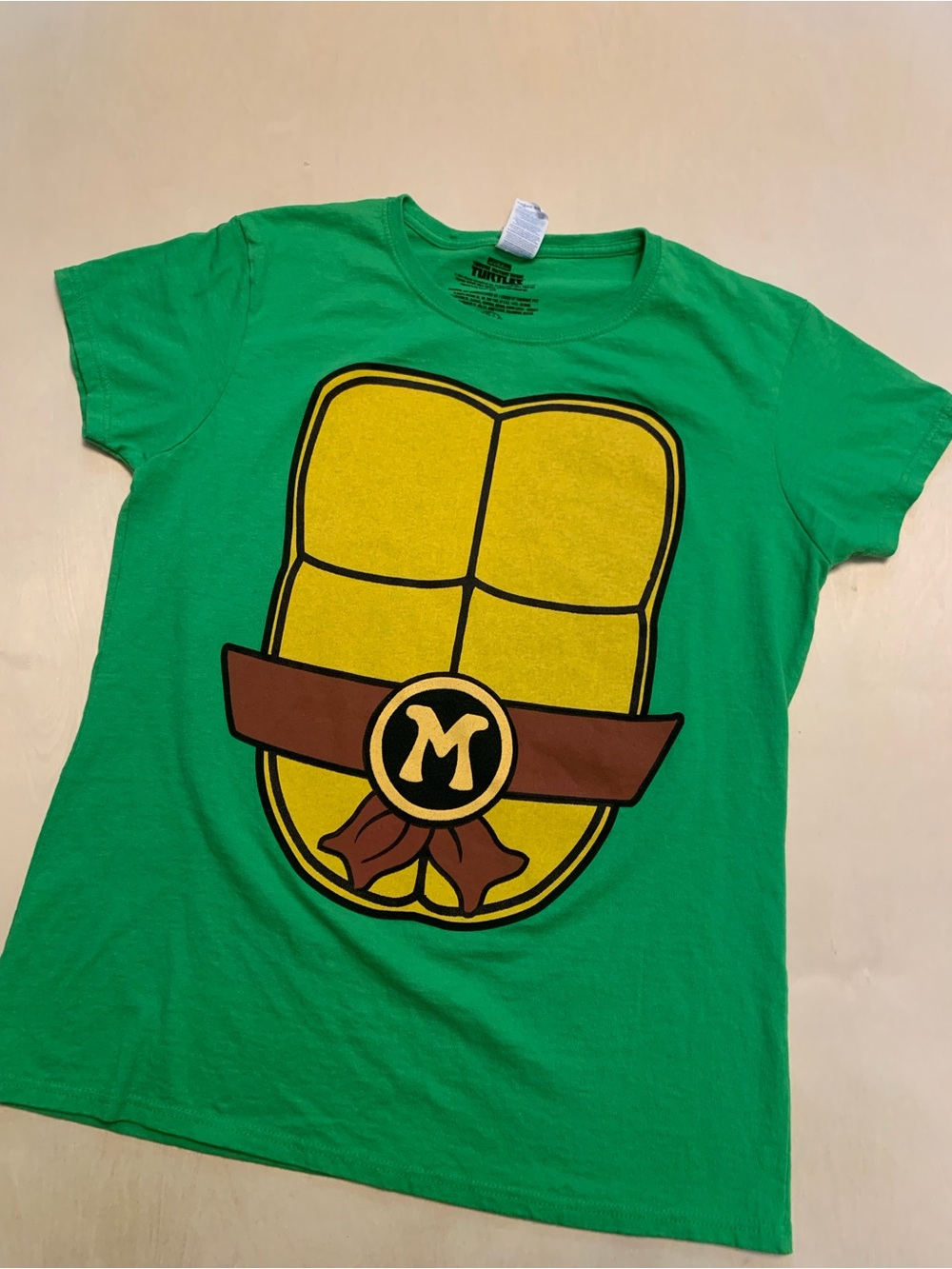 Women’s Teenage Mutant Ninja Turtles Graphic Tee, Michelangelo Costume, Size L
